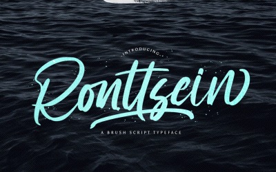 Ronttsein - Carattere corsivo pennello