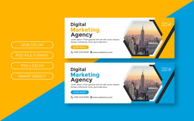 Шаблон для социальных сетей Business Facebook Cover Banner Theme