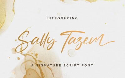 Sally Tazem - Kézírásos betűtípus