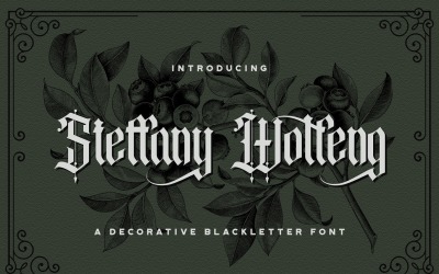 Steffany Wolfeng - Blackletter Font