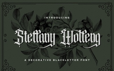Steffany Wolfeng - Carattere Blackletter