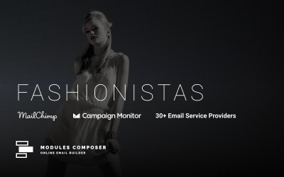 Fashionistas - E-mail avec modèle de newsletter Online Builder