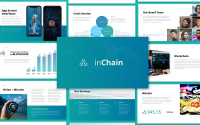 inChain шаблон PowerPoint