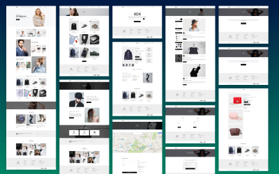 "Ecommerce Website PSD Template" - PSD шаблон №163508