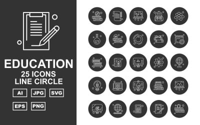 25高级教育线圈Iconset