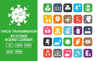 25 Premium-virusöverföring runt hörnetikonen