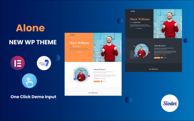 Alone-Portfolio/Resume/CV One page WordPress Theme