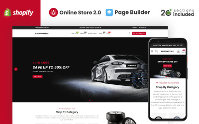 Automotive Auto Part Store Shopify-tema