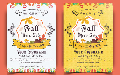 Cold - Autumn Festival Flyer Design - Modello di identità aziendale