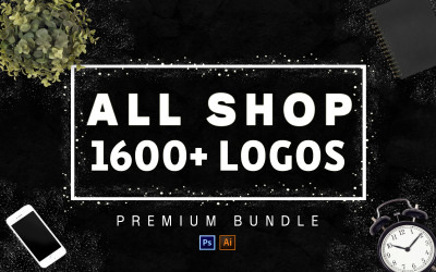 1600+ Mega Logos Bundle All Shop! Logotyp mallar