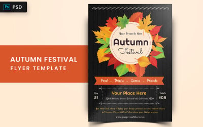 Ment - Autumn Festival Flyer Design - Corporate Identity Template