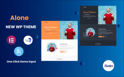 Reszponzív Alone-Portfolio/Resume/CV One page WordPress Theme WordPress sablon 164146