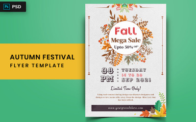Tart - Autumn Festival Flyer Design - Modello di identità aziendale
