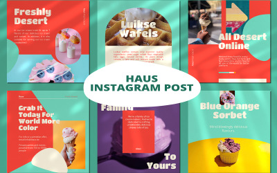 Haus Sweet - Instagram-postmall för sociala medier