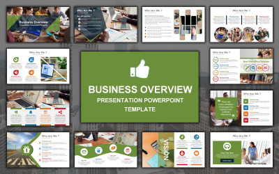 Apresentação em PowerPoint da visão geral do negócio