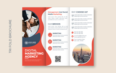 Copertina brochure aziendale a tre ante Identità aziendale - modello di identità aziendale