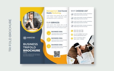 Corporate Business Trifold Brochure Cover Identity - Corporate Identity Mall