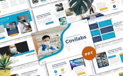 Covilabs - Covid Medical PowerPoint шаблон