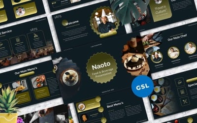 Naoto - Alimentos e bebidas Google Slides