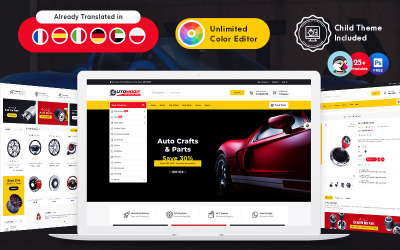 Responsywny motyw PrestaShop Auto Modif
