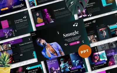 Smugle - Musician PowerPoint template