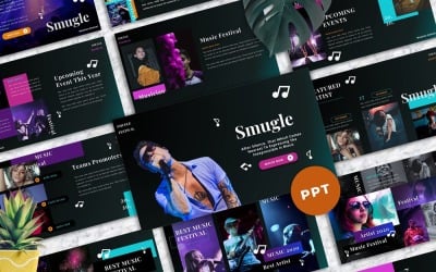 Smugle - Músico plantilla de PowerPoint