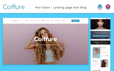 Сoiffure - Thème WordPress de la page de destination du salon de coiffure