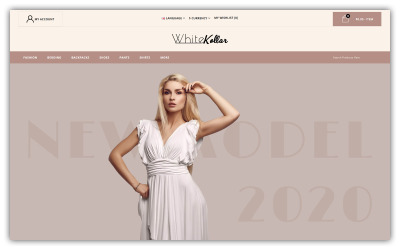Whitekollar - Divatüzlet OpenCart sablon