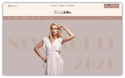 Whitekollar - šablona OpenCart módního obchodu