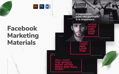 Art Director Facebook borító és a közösségi média sablon közzététele