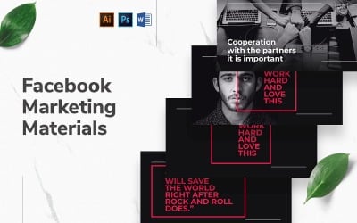 Арт-директор Facebook Обложка и шаблон публикации в социальных сетях