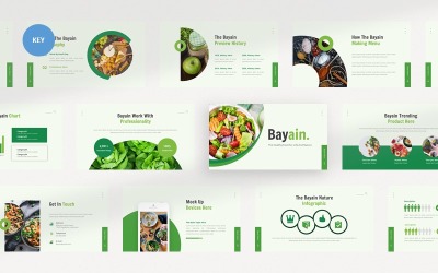 Bayain Healthy Food - szablon Keynote