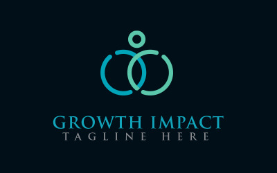 Growth Impact Logo Design Logo Template