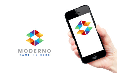 Moderno logotyp formgivningsmall