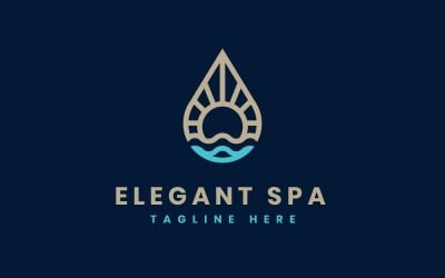 Szablon Logo eleganckie Spa