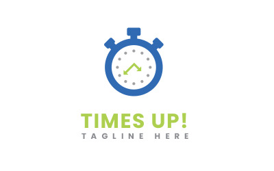 Time Clock Corporate Logo Design Template