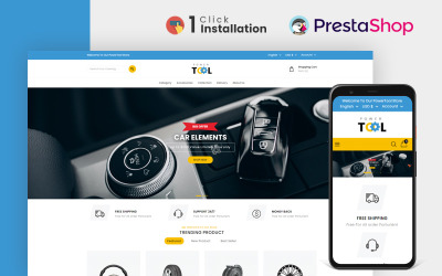 Elektromos szerszámok és kiegészítők áruháza PrestaShop téma
