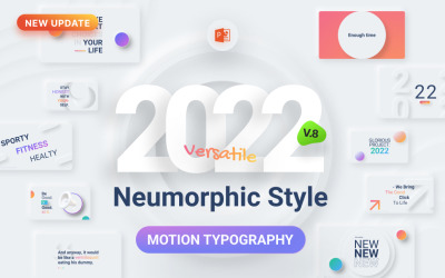 Neumorphic - Многоцелевой шаблон PowerPoint для презентации современного дизайна