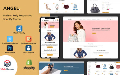 Responsive Angel Fashion Shopify Theme #164984