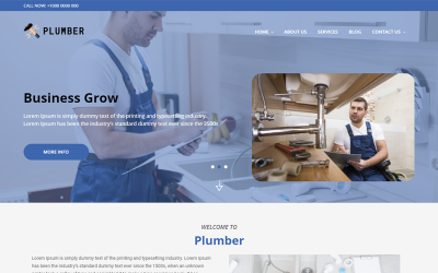 Thème WordPress Elementor pour plombier