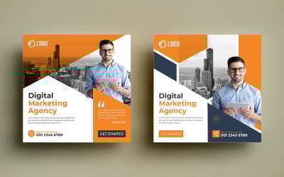 Modèle de publication de bannière de médias sociaux professionnels.