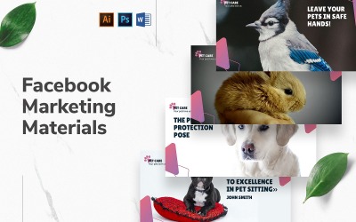 Обложка и публикация на Facebook по уходу за домашними животными