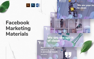 Послуги прибирання Facebook Обкладинка та пошта