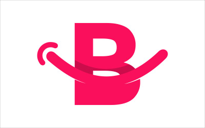 Lettera B sorriso Vector Logo Design Logo modello