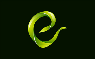 Lettera E Foglia Vector Logo Design Template Logo Template