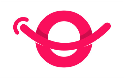 O Harfi Gülümseme Vektör Logo Tasarım Logo Şablonu
