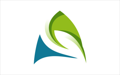 Písmeno A list vektorové Logo Design Logo šablona