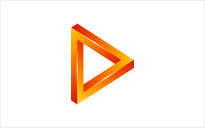Unbegrenzte Dreieck Vektor Logo Design Vorlage Logo Vorlage