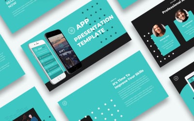 Free App Presentation PowerPoint template