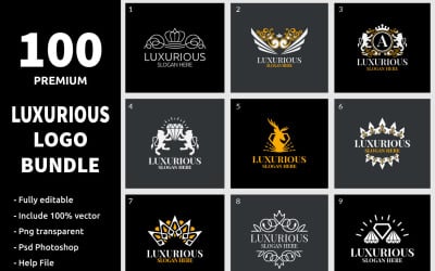 100 Luxurious Logo Bundle